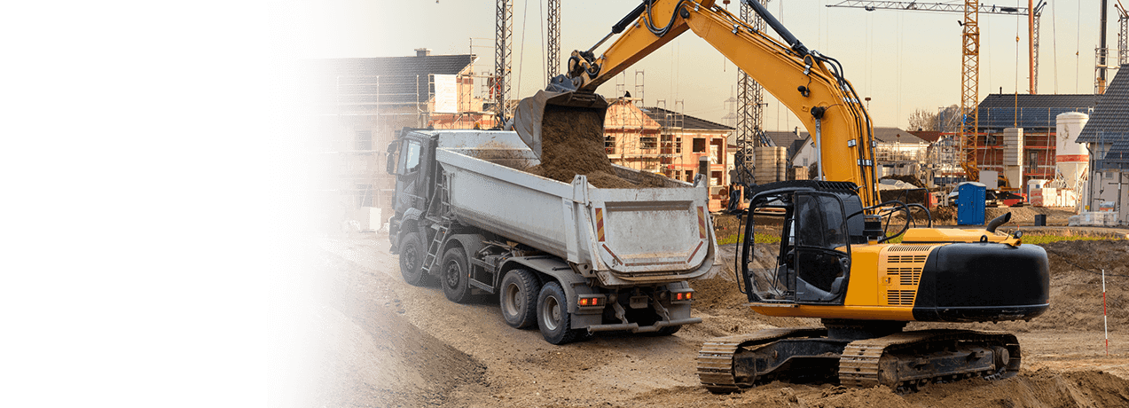 Plac budowy z maszynami